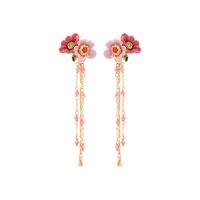 1 Pair Fashion Flower Alloy Enamel Women's Ear Studs sku image 19