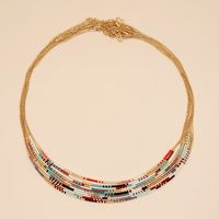 Bohemian Geometric Glass Irregular Women's Necklace main image 6