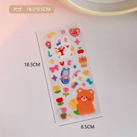 Ins Girl Heart Cute Cha Cha Bear Hand Account Stickers Strawberry Stickers Hand Ledger Decoration Material Pvc Cup Stickers sku image 16