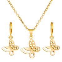 1 Set Fashion Crown Butterfly Notes Alloy Inlay Rhinestones Women's Jewelry Set sku image 6