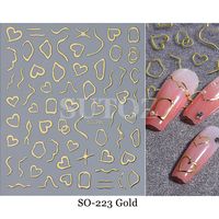 Fashion Heart Shape Plastic Nail Decoration Accessories sku image 1