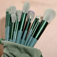 Lady Simple Style Artificial Fiber Plastic Handgrip Makeup Brushes 1 Set sku image 10