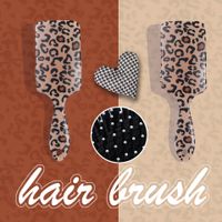 Fashion Geometric Flower Leopard Abs Hair Comb main image 3