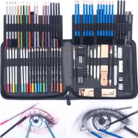 Cross-border 83 Sketch Colored Pencil Set Professional Art Painting Pencil Stationery Set Factory Wholesale main image 2
