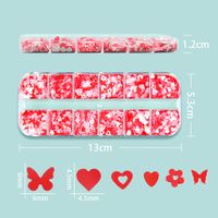 Fashion Heart Shape Butterfly Pet Nail Decoration Accessories 1 Set main image 5