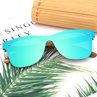 Casual Retro Fashion Solid Color Tac Square Frameless Women's Sunglasses main image 3