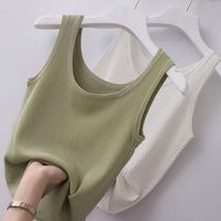 Women's Camisole Tank Tops Stripe Basic Solid Color main image 11
