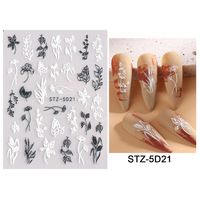 Sweet Flower Butterfly Paper Nail Decoration Accessories sku image 4