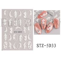 Sweet Flower Butterfly Paper Nail Decoration Accessories sku image 17