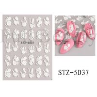 Sweet Flower Butterfly Paper Nail Decoration Accessories sku image 21