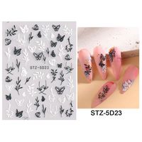 Sweet Flower Butterfly Paper Nail Decoration Accessories sku image 6