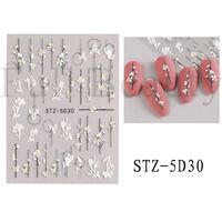 Sweet Flower Butterfly Paper Nail Decoration Accessories sku image 14