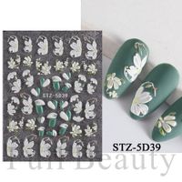 Sweet Flower Butterfly Paper Nail Decoration Accessories sku image 11