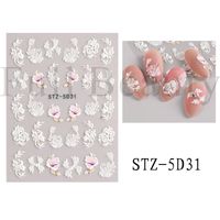Sweet Flower Butterfly Paper Nail Decoration Accessories sku image 15