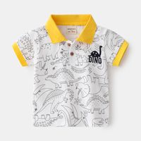 Lässig Brief Dinosaurier Baumwollmischung T.-shirts & Shirts sku image 11