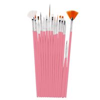 Simple Style Solid Color Plastic Nail Pen 15 Pieces main image 2