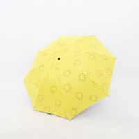 Regenschirm Großhandel Geschenk Koreanisch Mädchen Mori Uv Vinyl Werbung Regenschirm Set Logo Drei Faltbare Sonnenschutz Regenschirm main image 3
