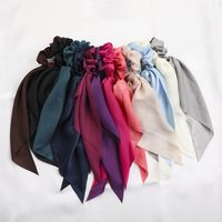 Mode Streifen Einfarbig Gänseblümchen Tuch Spitze Haargummi 1 Stück main image 5