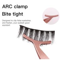 Casual Solid Color Stainless Steel Eyelash Tweezers 1 Piece main image 3