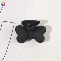 Simple Style Moon Bow Knot Plastic Hair Claws 1 Piece sku image 2