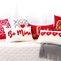 Fashion Letter Heart Shape Polyester Pillow Cases main image 1