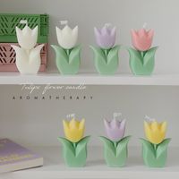 Fashion Flower Paraffin Candle 1 Piece main image 5