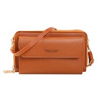 Women's All Seasons Pu Leather Solid Color Classic Style Square Flip Cover Shoulder Bag main image 2