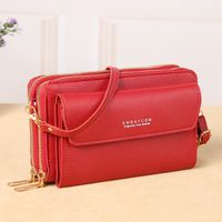 Women's All Seasons Pu Leather Solid Color Classic Style Square Flip Cover Shoulder Bag sku image 5