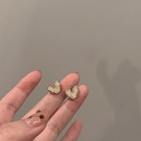 Sweet Geometric Butterfly Bow Knot Imitation Pearl Alloy Inlay Rhinestones Women's Earrings 1 Pair sku image 298