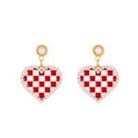 Fashion Letter Heart Shape Arrow Copper Plating Artificial Gemstones Ear Hook 1 Pair sku image 16