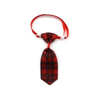 Mode Chien Chat Cravate Collier Accessoires Plaid Rayé Noeud Papillon Pour Animaux De Compagnie sku image 6