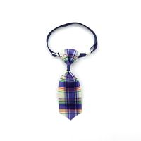 Mode Chien Chat Cravate Collier Accessoires Plaid Rayé Noeud Papillon Pour Animaux De Compagnie sku image 11