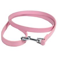 Simple Solid Color Pet Dog Cat Anti-lost Pu Leather Hand Holding Rope Wholesale main image 2