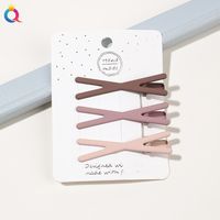Women's Simple Style Geometric Alloy Plating Hair Clip sku image 1