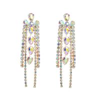 1 Pair Baroque Style Geometric Alloy Plating Rhinestones Glass Gold Plated Silver Plated Women's Drop Earrings main image 6