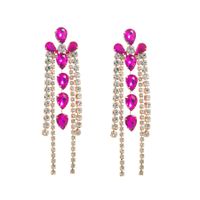 1 Pair Baroque Style Geometric Alloy Plating Rhinestones Glass Gold Plated Silver Plated Women's Drop Earrings main image 5
