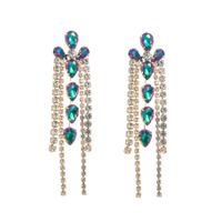 1 Pair Baroque Style Geometric Alloy Plating Rhinestones Glass Gold Plated Silver Plated Women's Drop Earrings main image 3