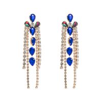 1 Pair Baroque Style Geometric Alloy Plating Rhinestones Glass Gold Plated Silver Plated Women's Drop Earrings sku image 4