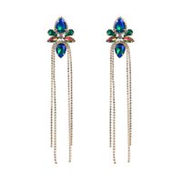 1 Pair Elegant Luxurious Queen Geometric Inlay Alloy Rhinestones Drop Earrings main image 3