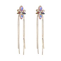 1 Pair Elegant Luxurious Queen Geometric Inlay Alloy Rhinestones Drop Earrings main image 5