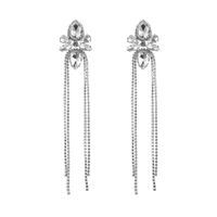 1 Pair Elegant Luxurious Queen Geometric Inlay Alloy Rhinestones Drop Earrings main image 4