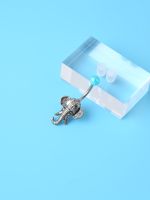 Retro Elephant Stainless Steel Inlay Artificial Pearls Belly Ring 1 Piece main image 5