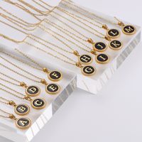 Fashion Letter Stainless Steel Plating Pendant Necklace main image 3