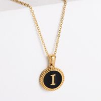 Fashion Letter Stainless Steel Plating Pendant Necklace sku image 9