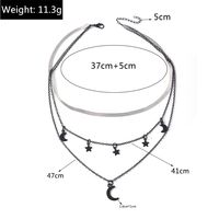 Fashion Star Moon Alloy Plating Women's Layered Necklaces main image 2