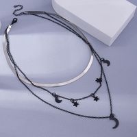 Fashion Star Moon Alloy Plating Women's Layered Necklaces main image 6