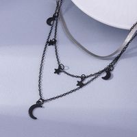 Fashion Star Moon Alloy Plating Women's Layered Necklaces main image 4