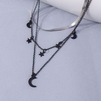 Fashion Star Moon Alloy Plating Women's Layered Necklaces main image 5