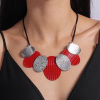 Exaggerated Oval Alloy Women's Necklace main image 7