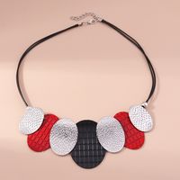 Exaggerated Oval Alloy Women's Necklace main image 6